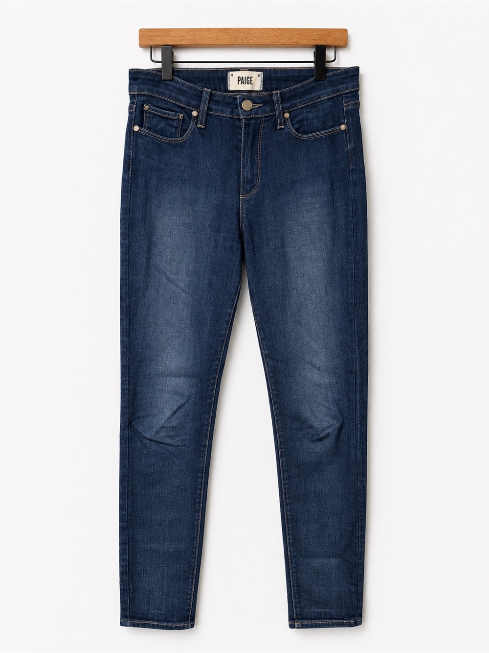 PAIGE Dark Blue Skinny Jeans